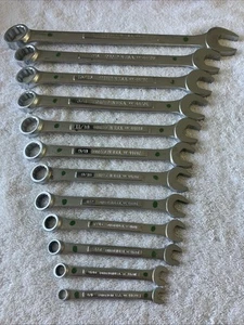 CRAFTSMAN SAE COMBINATION WRENCH SET 12 POINT USA - 1/4” - 1” VV See Description - Picture 1 of 8