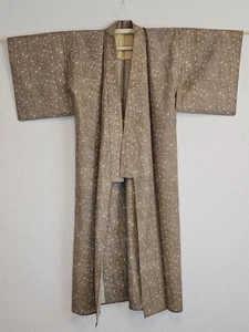 Kimono giapponese ~ bellissimo ~ oro antico senza cuciture ~ venditore USA/spedizione veloce! - Foto 1 di 5