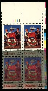 EFO 2336 MASSIVE BLACK INK SMEAR IN THIS PLATE # BLOCK4 - SPECTACULAR - Picture 1 of 1