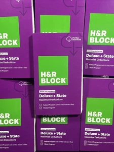 NUEVO H&R Block Tax Software Deluxe + State 2024 PC/Mac (LLAVE EL MISMO DÍA RÁPIDA) LEER - Imagen 1 de 4