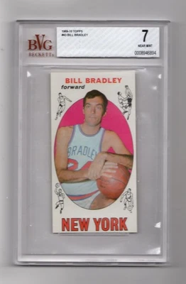 Topps 1969-70 #43 Bill Bradley HOF Nova York classificação BVG 7 QUASE PERFEITO centralizado - Imagem 1 de 2