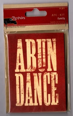 KIT DE ETIQUETAS ATC CIGANOS - FAMÍLIA (21 peças) álbuns de recortes revistas de arte artesanato mídia mista - Imagem 1 de 3