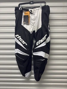 Thor MX Phase Motocross Pants Youth Size 42 Black/white NWT - Picture 1 of 7