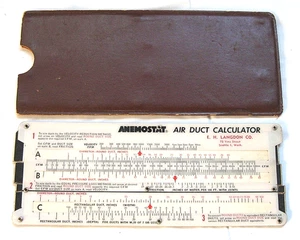 Luftkanal Größenrechner HLK Kühlung ANEMOSTAT VINTAGE - Bild 1 von 10