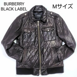 Chaqueta de cuero de cordero Burberry Black Label talla M marrón de Japón - Imagen 1 de 24