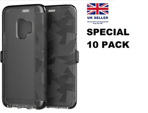 10 PACK Tech21 Evo Wallet Protective Folio Phone Case Samsung Galaxy S9+ Black - Picture 1 of 4