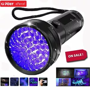 51 LED 395 nM UV Ultra Violet Flashlight Blacklight Torch Light Lamp Aluminum OZ - Picture 1 of 9