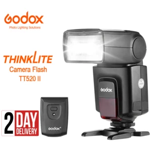 Godox Thinklite TT520II Wireless Flash Light Speedlight for Canon Nikon Sony - Picture 1 of 10