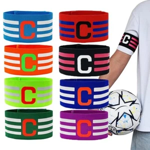 Adjustable Football Armband Captain Football C Captain Badge Armband Kid Adult - Picture 1 of 13