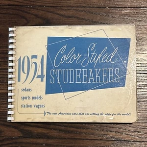 1954 Color-Styled Strudebaker Options Book Salesmen Sample Commander Champion - Picture 1 of 21