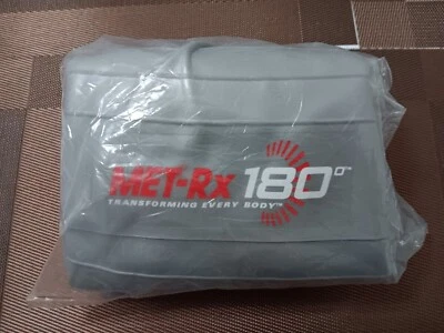 Met-Rx 180 Grey Fitness Exercise Ball Yoga Core Workout 18" + Pump , New * - Image 1 of 2