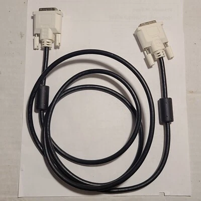 DVI-D to DVI-D Cable Dual Link 24+1 Male Video Cable Adapter Gold Plated 5FT  - Image 1 of 4