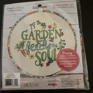 Cross Stitch Dimensions The Garden Feeds The Soul - Picture 1 of 5