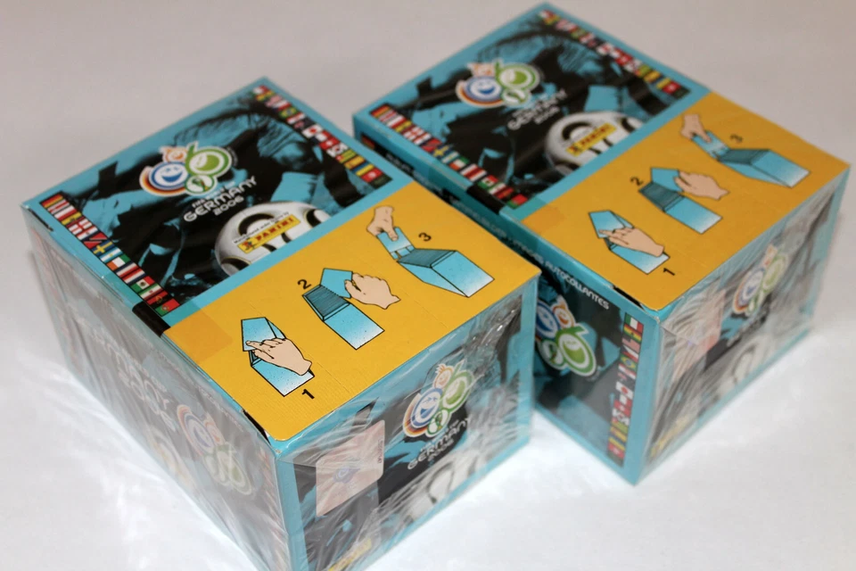 Panini Sticker World Cup WM Germania 2006 06 – 2 X Scatola Schermo 200 Sacchetti