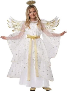 Starburst Angel White Christmas Holiday Fancy Dress Up Halloween Child Costume - Picture 1 of 8