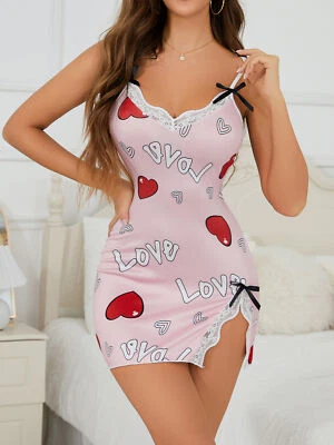 Sexy Mujeres Lencería Encaje Prendas para dormir Ropa interior Babydoll Vestido Talla Grande Foto 1 de 4