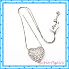 Brighton Lustrous Heart Crystal Silver Pendant Necklace