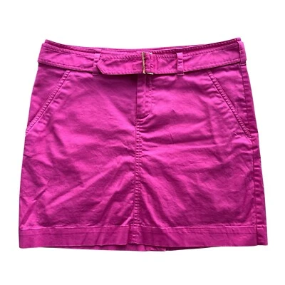 Ralph Lauren Golf Mujer 8 Barbie Rosa Golf Ropa Activa Cinturón Algodón Falda Corta Foto 1 de 4