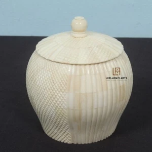 Home Décor Box Bone Carved Design Box Gifts Jewelry Box - Picture 1 of 5