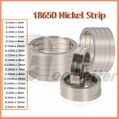 10m nickel strip made of Ni sheet for 18650 Li spot welding 0.1,0.12,0.15,0.2mm - Image 1 of 4