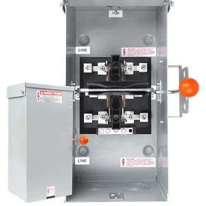 100A Generator Transfer Switch,24000W General-Duty Double-Throw Safety Switch,12 - Picture 1 of 8