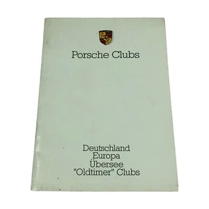 Porsche Clubs Service Book Deutschland Europa Übersee Oldtimer 9.85 WWM 240000 - Zdjęcie 1 z 5