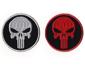 Skull Morale Army Punisher Patch | Biker Motorcycle Tactical Special Forces - Picture 1 of 3