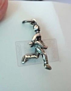 Patinador sobre hielo de plata esterlina 3D 17x22 mm ¡dije! - Imagen 1 de 4