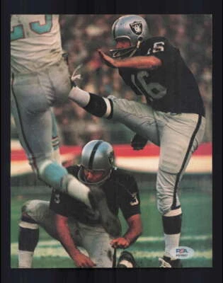 George Blanda PSA ADN Firmado Años 70 De Colección 8x10 Foto Autógrafo Raiders Foto 1 de 2