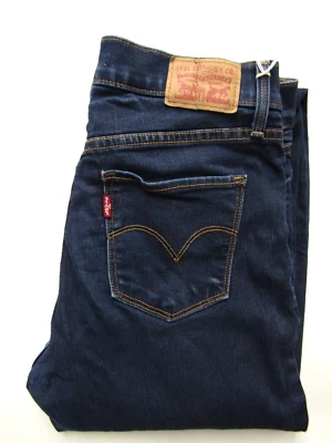 Levi's 311 women's jeans shaping skinny W27 L32 dark blue stretch denim LEVF241 - Image 1 of 4