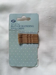 Boots Blonde Hair Grips 13pcs Styling Slide Strong Hold Care Fringe Colour - Picture 1 of 1
