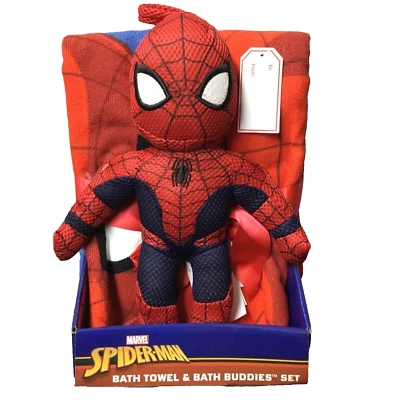 Marvel Spider-Man Boys Bath Towel & Bath Buddies Set 2pc. - Image 1 of 4