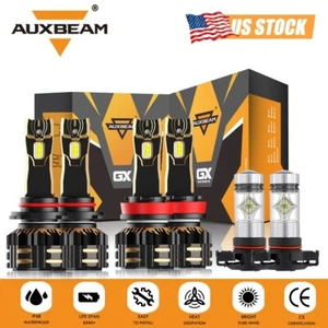 Faros LED AUXBEAM + bombillas antiniebla canbus para Chevy Silverado 1500 2500 2007-2015 - Imagen 1 de 16