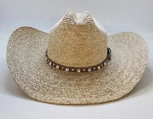 SHYANNE SKY STRAW COWBOY HAT SIZE--ONE SIZE - Picture 1 of 8