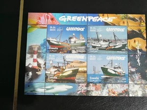 Sellos Somalia .Hoja con 4 sellos.Nueva MNH. Greenpeace. 1999 - Imagen 1 de 1