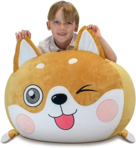 Shiba inu bean bag chair cover for kids child perfect gift/present premium soft - Picture 1 of 3