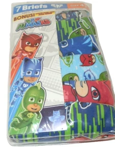 New Boys size 4 PJ Masks Briefs 7 Pack 100% Cotton Underwear - Picture 1 of 2