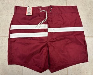 NOS Vintage Seafarer Robert Bruce Badeanzug Boardshorts Streifen 70er Gr. 34" - Bild 1 von 7