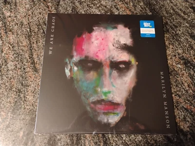 MARILYN MANSON-We Are Chaos LP NEW! Translucent Cobalt Blue Vinyl + 24x24 Poster - Image 1 of 4