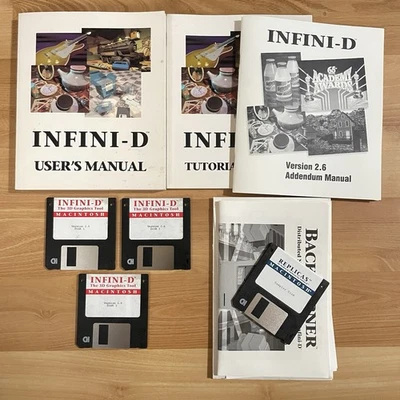 Specular Infini-D 3D Graphics Software for Mac Version 2.6 3.5” Floppy Vintage - Image 1 of 3