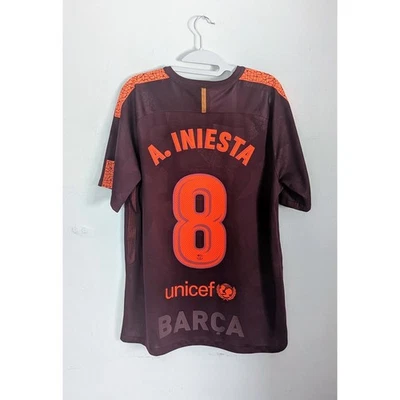 Camiseta FC Barcelona 2017-18 Third Andrés Iniesta - Masculina Grande - Imagem 1 de 4