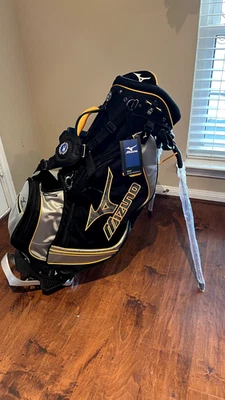 Bolsa de suporte Mizuno Twister IV preta cinza e laranja - Nova com pequenos defeitos - Imagem 1 de 4