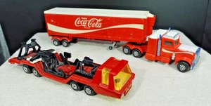 Matchbox Super Kings Coca-Cola Peterbilt & Transporter Truck - Picture 1 of 5