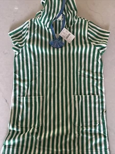 J crew Crew cuts Girls Tunic Coverup Size 8 Striped Green - Picture 1 of 2