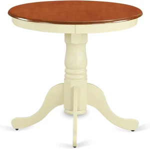 EMT-BMK-TP Eden Dining Table - a round Wooden Table Top with Pedestal Base, 30X3 - Picture 1 of 4