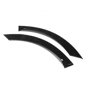 •2Pcs Rear Wheel Eyebrow Arch Trim Anti Collision Black Wheel Mudguard Flare For - Picture 1 of 22