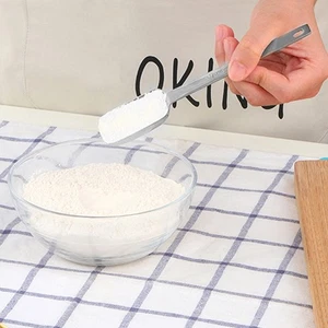 (Silver)6PCS Rectangle Measuring Spoon Set Stainless Steel Accurate Clear - Picture 1 of 12