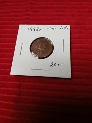 1998 P Lincoln Memorial Cent Wide AM "WAM" ERROR - Image 1 of 4