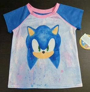 Sonic The Hedgehog Girls Pajama Top  Size XS (4/5) NWT Komar Kids SEGA - Picture 1 of 21