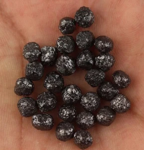 1 pezzo 1,0 ct ciascuno circa diamante grezzo nero naturale grezzo grezzo gre... - Picture 1 of 3